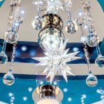 Светильник ЭкономСвет 8364/5+1BU+CR RC WT LED