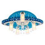 Светильник ЭкономСвет 8364/5+1BU+CR RC WT LED
