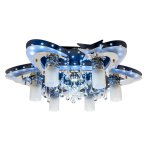 Потолочный светильник Экономсвет 8367/6+1BK+CR RC WTLED