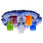 Светильник ЭкономСвет 8368/5+1BK+CR RC WT MIX(RBP)LED