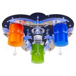 Светильник ЭкономСвет 8369/3+1BK+CR RC MIX(RBP)LED