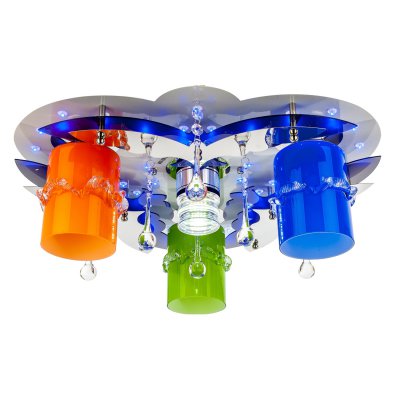 Светильник ЭкономСвет 8369/3+1WT+CR RC MIX(RBP)LED