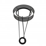 8370/30FL LEDIO LN26 304 черный, металл/силикон Торшер LED 30W 3000/4000/6000K 220V ALVA