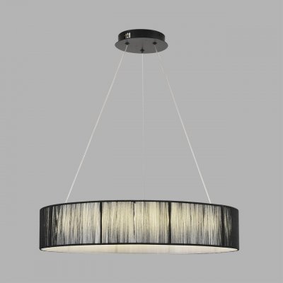 8371/40L LEDIO LN26 258 черный, металл/текстиль/силикон Люстра подвесная LED 40W 3000/4000/6000K 220V KAVA 8371/40L LEDIO LN26 258 черный, металл/текстиль/силикон Люстра подвесная LED 40W 3000/4000/6000K 220V KAVA