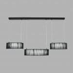 8371/70L LEDIO LN26 258 черный, металл/текстиль/силикон Люстра подвесная LED 70W 3000/4000/6000K 220V KAVA