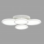 8380/95CL LEDIO LN белый, металл/акрил Умная люстра потолочная с ПДУ и голосовым управлением LED 95W 3000-6500К 220V ALIS SMART