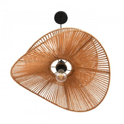 8381/1 ECO LN черный/бежевый, металл/джутовый шнур Подвес E27 40W 220V ROPE