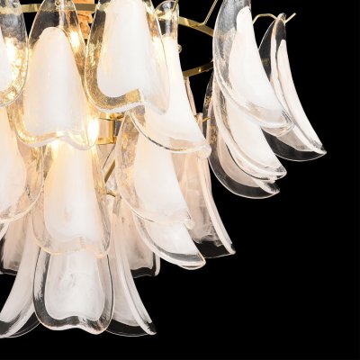 8385/9 NEOCLASSI LN золото/белый, металл/стекло Люстра E14 9*40W 220V PLUME