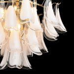 8385/9 NEOCLASSI LN золото/белый, металл/стекло Люстра E14 9*40W 220V PLUME