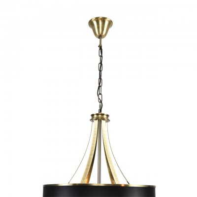 8406/9 MODERNI LN26 000 античная бронза/черный металл/текстиль Люстра E14 6*40W + G9 3*20W 220V DEMETRA