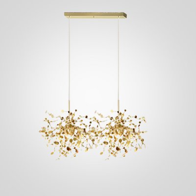 Люстра Tezani Argent Suspension Linear Gold 2 L80 ImperiumLoft 84496-22