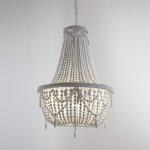 Люстра RH Anselme White Wood Large Chandelier ImperiumLoft 84548-22