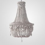 Люстра RH Anselme White Wood Large Chandelier ImperiumLoft 84548-22