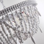 Подвесная Люстра Rh Anselme White Wood Weathered Chandelier By Imperiumloft