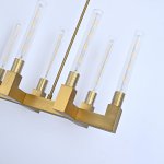 Люстра RH CANELLE Linear Chandelier 12 Modern Brass ImperiumLoft 84598-22
