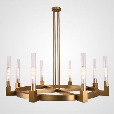 Люстра На Штанге Canelle Round Chandelier 8 Modern Brass By Imperiumloft