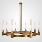Люстра На Штанге Canelle Round Chandelier 8 Modern Brass By Imperiumloft