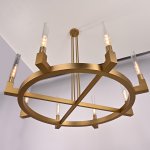 Люстра На Штанге Canelle Round Chandelier 8 Modern Brass By Imperiumloft