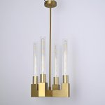 Люстра RH CANELLE Pendant lamp 4 Modern Brass ImperiumLoft 84608-22