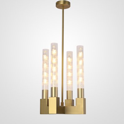 Люстра RH CANELLE Pendant lamp 4 Modern Brass ImperiumLoft 84608-22