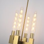 Люстра RH CANELLE Pendant lamp 4 Modern Brass ImperiumLoft 84608-22