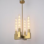 Люстра RH CANELLE Pendant lamp 4 Modern Brass ImperiumLoft 84608-22