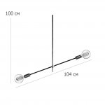 Люстра LF Studio Cliff Pendant 2 Bronze ImperiumLoft 84659-22