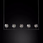 Люстра RH Boule De Cristal Linear Chandelier 5 Black ImperiumLoft 84808-22