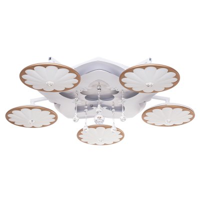 Светильник ЭкономСвет 8486/5WT RC WT YLWTLED