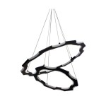 Подвесной светильник ТОР-БАЙТ черный d67,5+43,7 h110 Led 96W (4000K) с пультом ДУ Kink light 8503,19