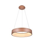 Подвесной светильник диммируемый КРЕЙС золото D45 h120 Led 54W (3000-6000K) с пультом ДУ Kink light 8506,33