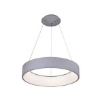 Подвесной светильник диммируемый КРЕЙС серый D60 h120 Led 72W (3000-6000K) с пультом ДУ Kink light 8507,16