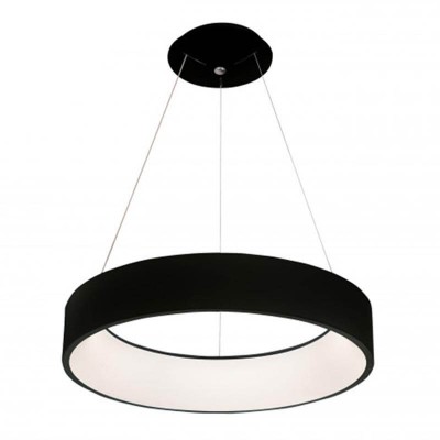 Подвесной светильник диммируемый КРЕЙС черный D60 h120 Led 72W (3000-6000K) с пультом ДУ Kink light 8507,19
