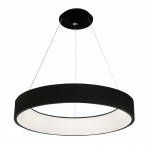 Подвесной светильник КРЕЙС черный D80 h10 Led 48W (4000K) с пультом ДУ Kink light 8508,19