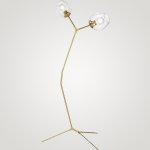 Торшер Сrumpled Glass Bubble gold ImperiumLoft 85482-22