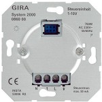 Gira Мех Светорегулятор нажимной для электронных ПРА (1-10 В) System 2000 выкл 700 Вт (G86000)