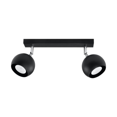 Спот потолочный Экономсвет 86002/2BK+CR BK