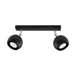 Спот потолочный Экономсвет 86002/2BK+CR BK