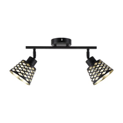 Спот потолочный 86007/2BK BK+GD ЭкономСвет