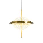 Подвесной светильник 8631P/B gold/clear