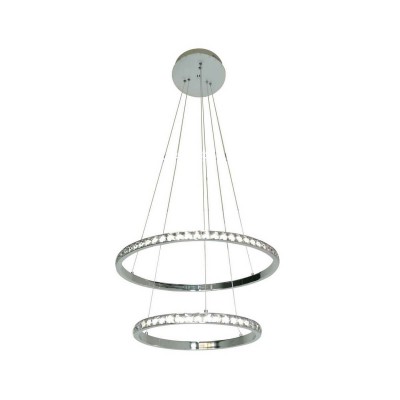Подвесной светильник ТОР КРИСТАЛЛ хром d-60+40 h-100 Led 50W(4000K) Kink light 8632