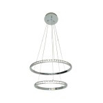 Подвесной светильник ТОР КРИСТАЛЛ хром d-60+40 h-100 Led 50W(4000K) Kink light 8632