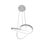 Подвесной светильник БЕЙЛИ белый w43*36 h-100 Led 34W (4000K) Kink light 8638