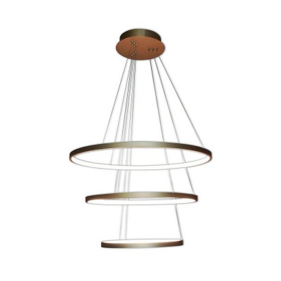 Подвесной светильник ТОР-ТРЕК матовое золото d65+50+35 h120 Led 50W (4000К) Kink light 8659,33