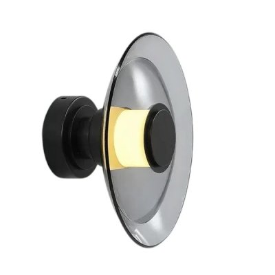 Настенный/Потолочный светильник 8665W/L black/smoky