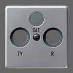 Gira E22 Алюминий Накладка TV-розетки (G869203)