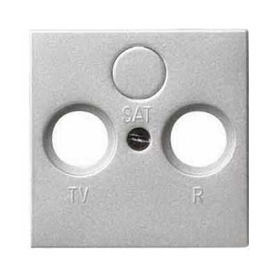 Gira S-55 Алюминий Накладка TV-FM-(SAT) розетки (G86926)