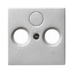 Gira S-55 Алюминий Накладка TV-FM-(SAT) розетки (G86926)