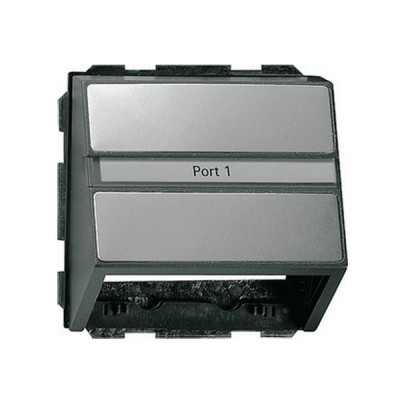 Gira E22 Сталь Накладка с опорной пластиной угловая (G87020)