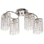 Люстра с хрусталем Экономсвет 8717/4CR WT